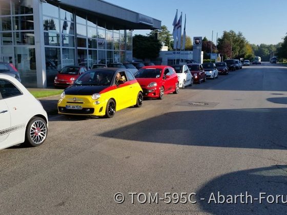 Gemeinsame Abfahrt nach Spa