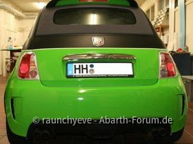 Vollfolierte Rückansicht