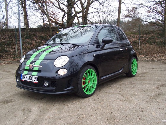 Abarth schwarz grün
