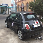 Abarth 595 als Hochzeitsauto