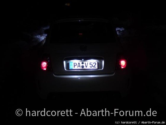 Kennzeichen LED Beleuchtung