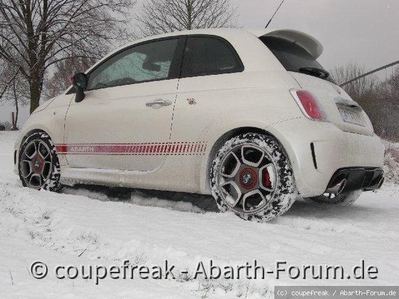 Abarth im Schnee 2