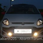 Abarth Punto EVO by night