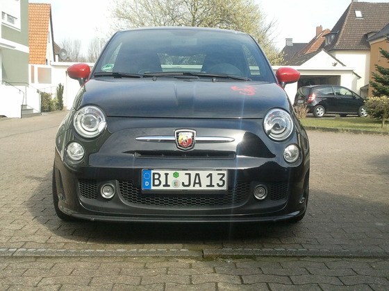 Abarth nach umbau mit Spurplatten V 20mm, H 40mm + Bilstein B14