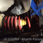 Eingebaute original Eibach feder hinten