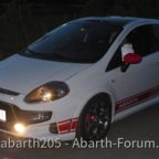 Abarth Punto EVO by night