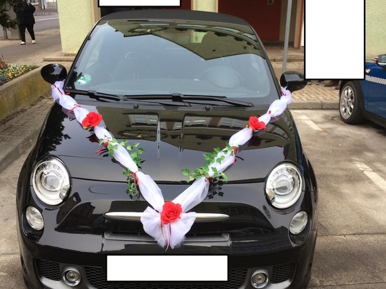 Abarth 595 als Hochzeitsauto
